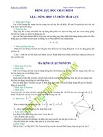 Ôn tập chương động lực học chất điểm