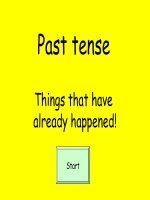Gián án Ngữ pháp tiếng Anh - Simple past tense