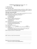 đề ktra cuối kì 1 môn TV 4