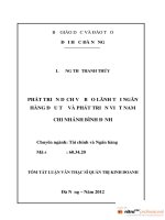 Phát triển dịch vụ bảo lãnh tại ngân hàng đầu tư và phát triển việt nam chi nhánh bình định 