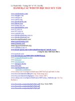 Bài giảng Danh bạ web Tin học