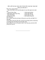 Đề thi HSG Môn Sử 8