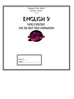 BÀI TẬP ÔN HKI ANH 9 (2010)