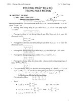 Tài liệu PP TỌA ĐỘ TRONG MẶT PHẲNG