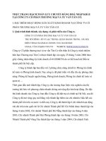 THỰC TRẠNG HẠCH TOÁN LƯU CHUYỂN HÀNG HOÁ NHẬP KHẨU TẠI CÔNG TY CỔ PHẦN THƯƠNG MẠI VÀ TƯ VẤN TÂN CƠ