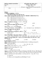 Đế kiểm tra HK I Toán 6