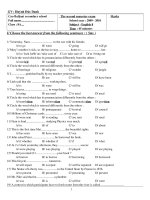 Bài soạn Đề thi học kì II AV 8 (fame)