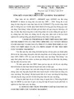 Bài soạn TỔNG KẾT 4 NĂM THỰC HIỆN CUỘC VẬN ĐÔNG 