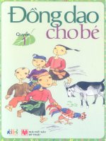 đồng dao cho bé quyển 1