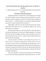 NGÂN HÀNG THƯƠNG MẠI VỚI HOẠT ĐỘNG CHO VAY TRUNG VÀ DÀI HẠN