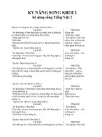 KỸ NĂNG SỐNG CÁC MÔN KHỐI 2