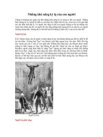 Tài liệu Những khả năng kỳ lạ của con người