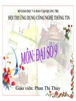 Hệ thức vi ét và ứng dụng