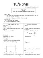 Giáo án lớp 3-Tuần 18