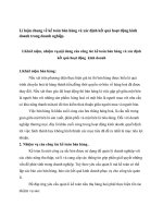 Lí luận chung về kế toán bán hàng và xác định kết quả hoạt động kinh doanh trong doanh nghiệp