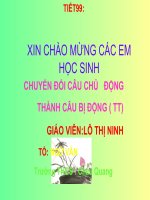 Gián án tiết 99 chuyển câu chủ động