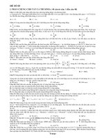 Bài giảng Đề Thi Thử Đại Học Môn Vật Lý Số 3