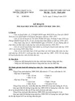 Kế hoạch đổi mới phương pháp dạy học tổ tự nhiên