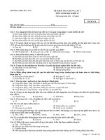 Bài soạn ĐỀ THI THỬ TN SINH 12
