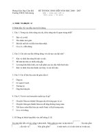 Gián án DE THi  SINH 8   ( TINH PHU THO) CUC HAY