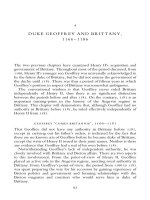 Duke Geoffrey and Brittany, 1166-1186