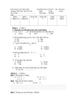 KTCUỐI KỲ I 2010-2011 TOÁN L.3
