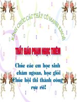Bài giảng Biểu thức có chứa một chữ