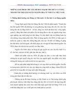 NHỮNG GIẢI PHÁP CHỦ YẾU ĐỂ ĐẨY MẠNH THU HÚT VÀ TĂNG NHANH TỐC ĐỘ GIẢI NGÂN NGUỒN ODA TỪ WB CỦA VIỆT NAM