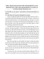 THỰC TRẠNG HẠCH TOÁN TIÊU THÀNH PHẨM VÀ XÁC ĐỊNH KẾT QUẢ TIÊU THỤ THÀNH PHẨM CỦA CÔNG TY CỔ PHẦN DƯỢC PHẨM HÀ TÂY