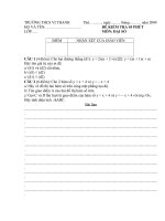 Bài giảng De KT Thanh khao