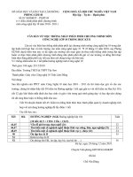 Gián án Văn bản thống nhất chuyên môn CÔng nghệ