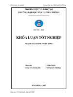 GIẢI PHÁP NÂNG CAO HIỆU QUẢ HUY ĐỘNG vốn tại CHI NHÁNH NGÂN HÀNG NÔNG NGHIỆP và PHÁT TRIỂN NÔNG THÔN HUYỆN THUỶ NGUYÊN 