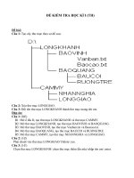 Bài giảng Đề kiểm tra học kì 1(Tin)- Thực hành