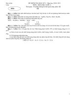 Bài giảng HÓA HỌC 9