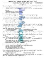 Bài giảng đề thi thử đại học hot tháng 1 - 2011