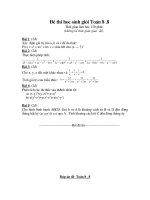 Đề-Đáp án HSG Toán 8 Y.8