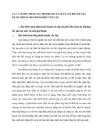 CÁC VẤN ĐỀ CHUNG VỀ CHI PHÍ SẢN XUẤT VÀ GIÁ THÀNH SẢN PHẨM TRONG DOANH NGHIỆP XÂY LẮP