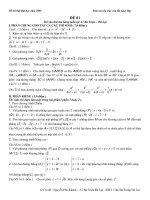 Đề thi thử Đại học môn Toán năm 2009 - Cấu trúc BGD (Cực hot - có đáp án)