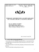 Ke hoach giai phap nang cao chat luong mon toan 6 va 7