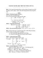 Bài soạn một số bài tập hóa 9 giải bằng máy tính cáio