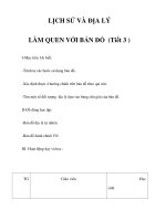 LỊCH SỬ VÀ ĐỊA LÝ - LÀM QUEN VỚI BẢN ĐỒ (Tiết 3 )