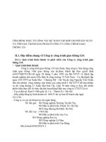 TÌNH HÌNH THỰC TẾ CÔNG TÁC KẾ TOÁN TẬP HỢP CHI PHÍ SẢN XUẤT VÀ TÍNH GIÁ THÀNH SẢN PHẨM Ở CÔNG TY CÔNG TRÌNH GIAO THÔNG 124