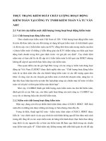 THỰC TRẠNG KIỂM SOÁT CHẤT LƯỢNG HOẠT ĐỘNG KIỂM TOÁN TẠI CÔNG TY TNHH KIỂM TOÁN VÀ TƯ VẤN A&C