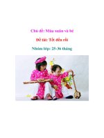 Giáo án âm nhạc khối mầm