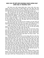 Báo cáo đổi mới PPDH