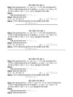 ĐỀ KT CHƯƠNG III- ĐẠI SỐ 10 (LC)