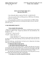 Tài liệu Sơ kết học kỳ I