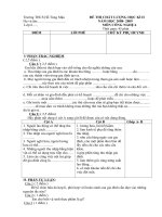 đề thi hk II môn công nghệ  6