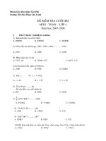 Bài giảng Giới thiệu Đề KTĐK lớp 4 cuối học kỳ I của trường TH Phan Chu Trinh