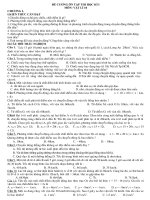 ĐỀ CƯƠNG ÔN TẬP THI HỌC KÌ I